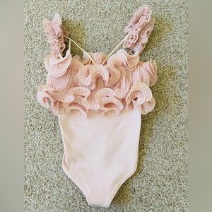 FP Movement by Free People Pink Ruffle One Piece